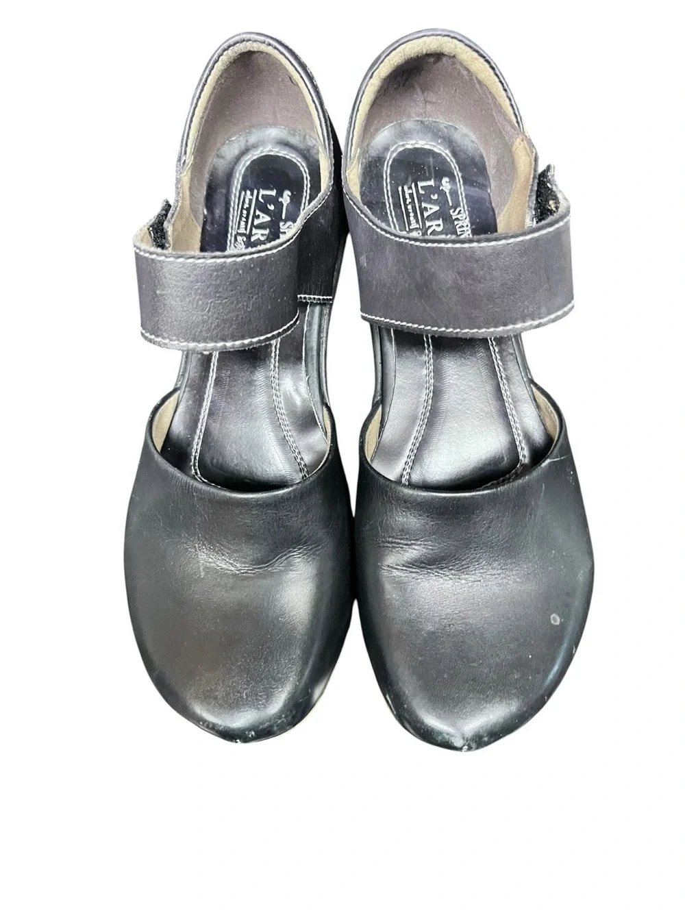 L’Artiste  by Spring Step black MaryJane Wedge Heels, Size 37